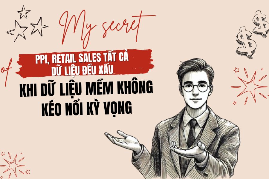 PPI, Retail Sales tất cả dữ liệu đều xấu: Khi dữ liệu mềm không kéo nổi kỳ vọng