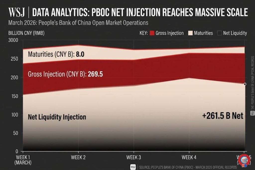 Cú Bơm Ròng 260 Tỷ CNY Của PBOC