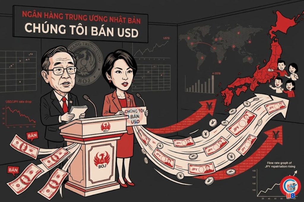 BOJ bán USD can thiệp tỷ giá